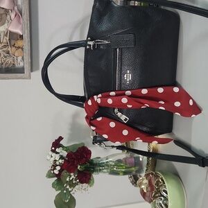 Coach Black Leather Handbag- Praire Satchel B2054-79997